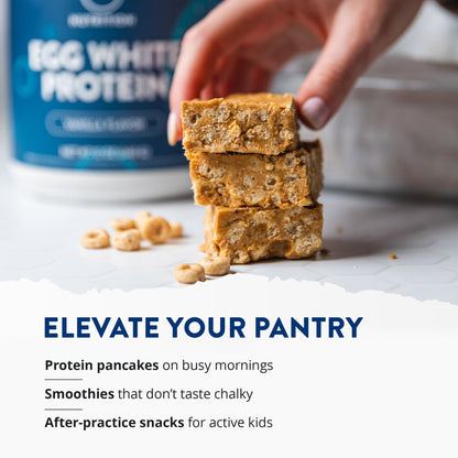 MRM Nutrition Egg White Protein - Sugar Free Vanilla Flavored Powder, 23g Fat-Free Protein with Digestive Enzymes, Free of Dairy, Gluten, and Soy, High Biological Value - 20 Servings - PrimeBioHealth - canada supplements