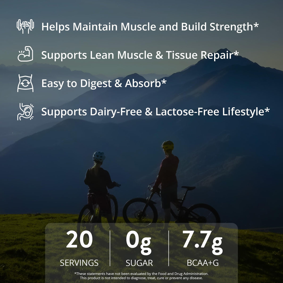 MRM Nutrition Egg White Protein - Sugar Free Vanilla Flavored Powder, 23g Fat-Free Protein with Digestive Enzymes, Free of Dairy, Gluten, and Soy, High Biological Value - 20 Servings - PrimeBioHealth - canada supplements