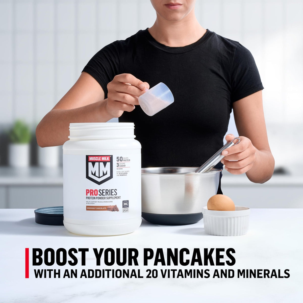 Muscle Milk Pro Series Protein Powder Supplement, Slammin' Strawberry, 2 Pound, 11 Servings, 50g Protein, 3g Sugar, 20 Vitamins & Minerals, NSF Certified for Sport, Packaging May Vary - PrimeBioHealth - canada supplements