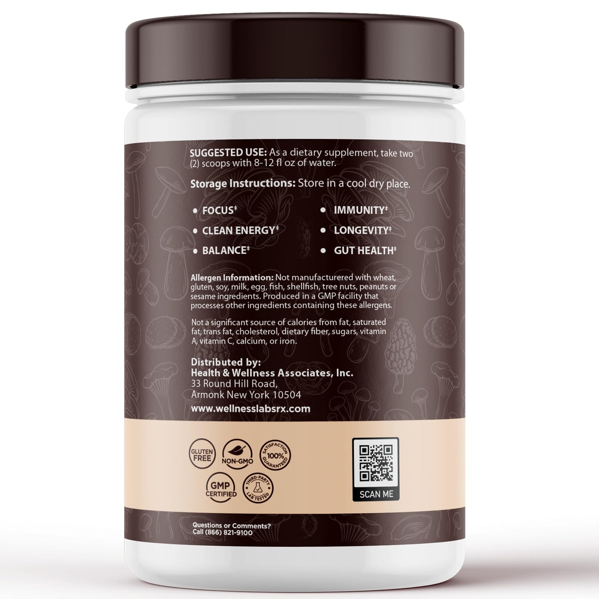Mushroom Coffee, 90 Servings Organic Mushrooms Instant Coffea, Great Tasting Colombian Keto Coffee, 7 Superfood Mishrooms Lions Mane, Chaga, Reishi, Cordyceps, Maitake, Shiitake, and Turkey Tail - PrimeBioHealth - canada supplements