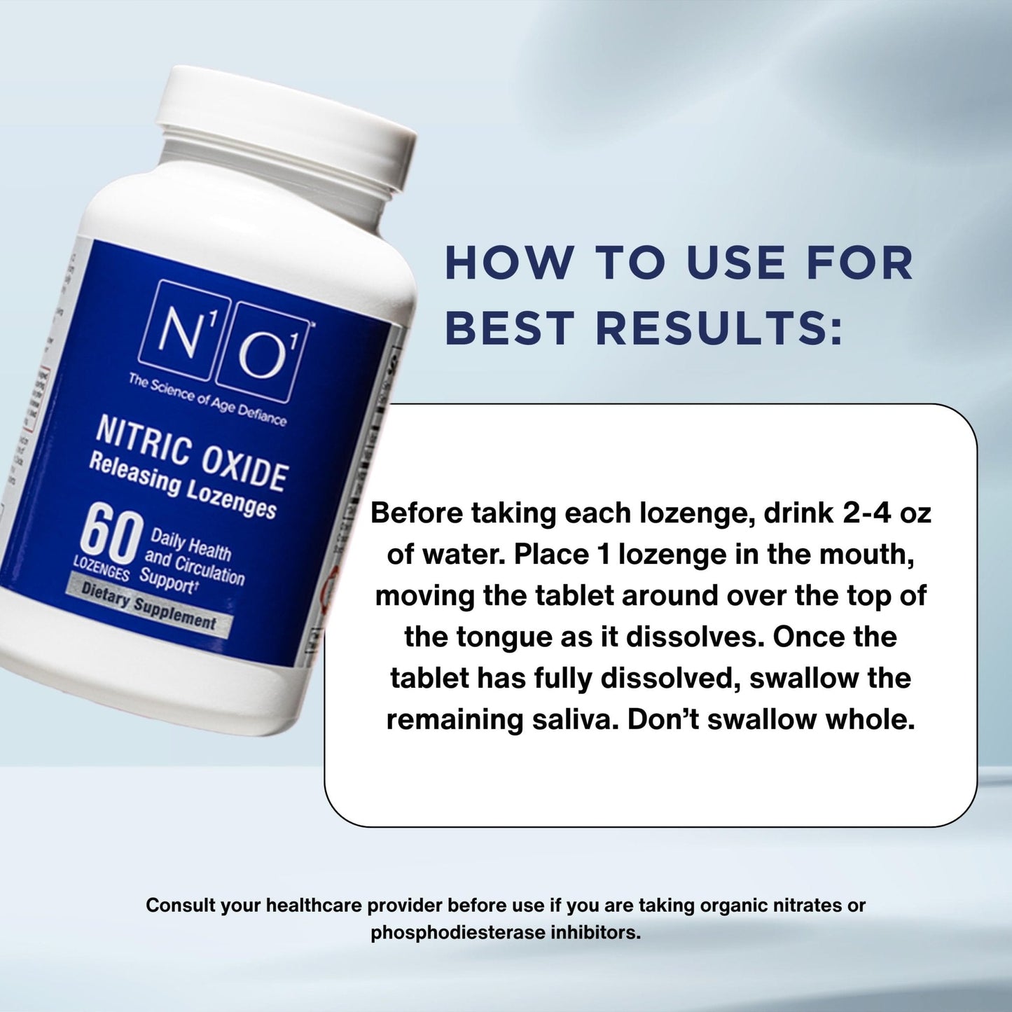 N1O1 Nitric Oxide Lozenges - 60 Count - Nitric Oxide Supplement for Heart Health, Circulation, Energy, Blood Flow, Oxygenation, Healthy Blood Pressure - PrimeBioHealth - canada supplements