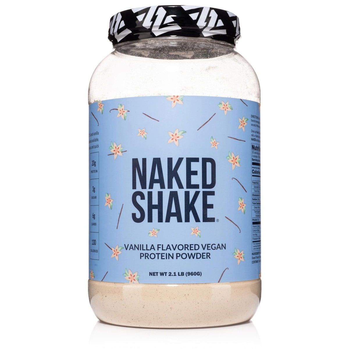 NAKED Shake - Vanilla Protein Powder - Plant Based Protein Shake with Mct Oil, NSF Certified, Gluten-Free, Soy-Free, No Gmos Or Artificial Sweeteners - 30 Servings - PrimeBioHealth - canada supplements