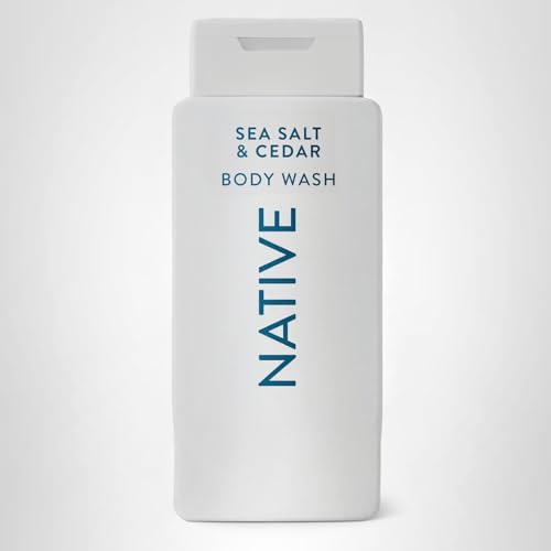 Native Body Wash Contains Naturally Derived Ingredients | For Women & Men, Sulfate, Paraben, & Dye Free Leaving Skin Soft and Hydrated | Sea Salt & Cedar 18 oz - PrimeBioHealth - canada supplements