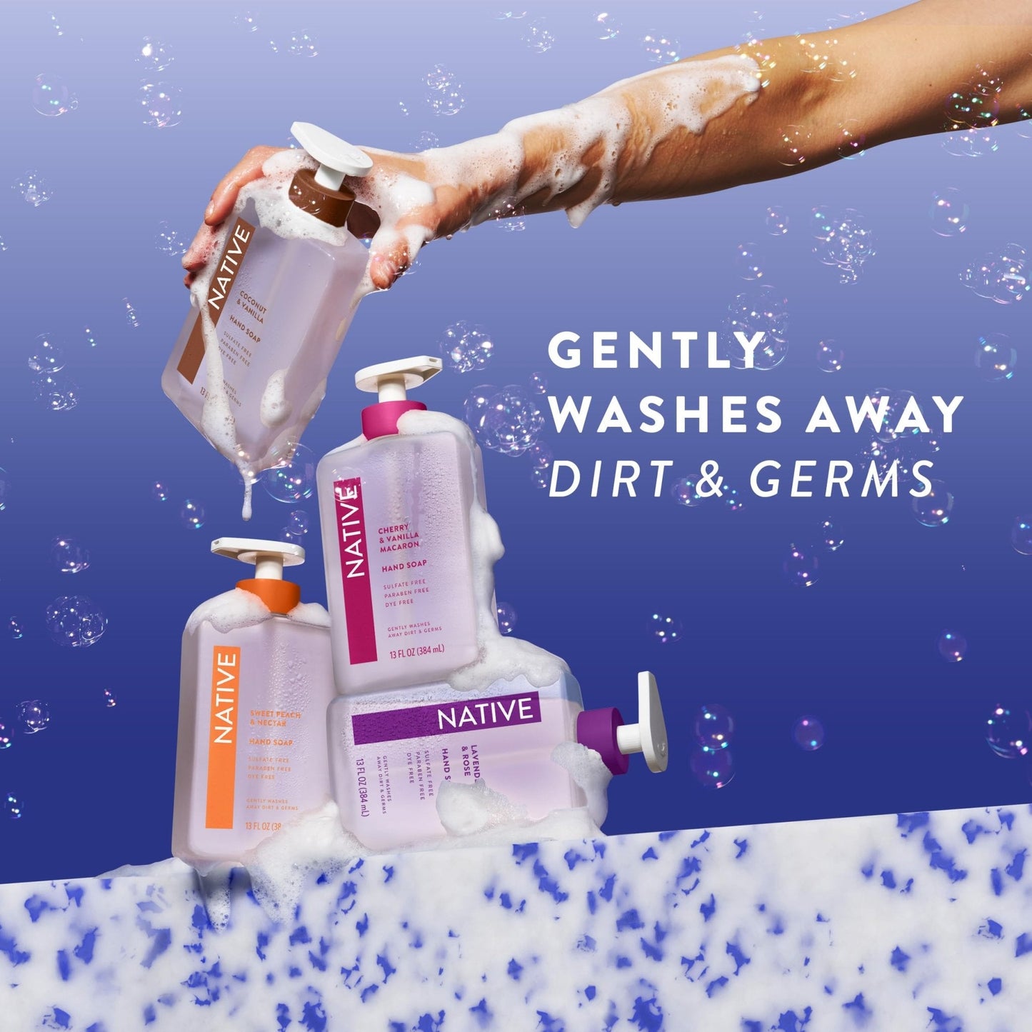 Native Liquid Hand Soap, Coconut & Vanilla Scent, Non-Drying Formula for Soft, Smooth Hands - PrimeBioHealth - canada supplements
