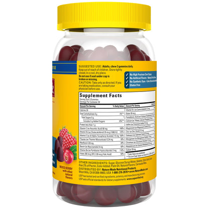 Nature Made Advanced Multivitamin Gummies for Him with Magnesium Citrate, Calcium & All 8 B Vitamins, Multivitamin for Men, - PrimeBioHealth - canada supplements