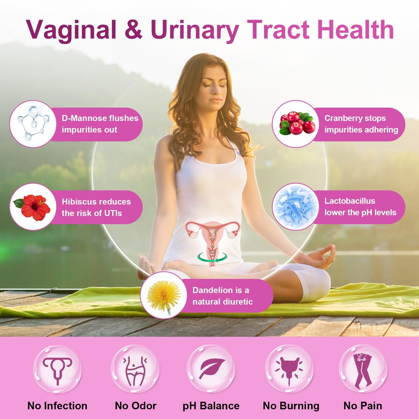 NATURE TARGET Probiotics for Women, 100 Billion CFUs Probiotic with Digestive Enzymes & Prebiotics, Vaginal Probiotics with Cranberry for Urinary Tract Health - PrimeBioHealth - canada supplements