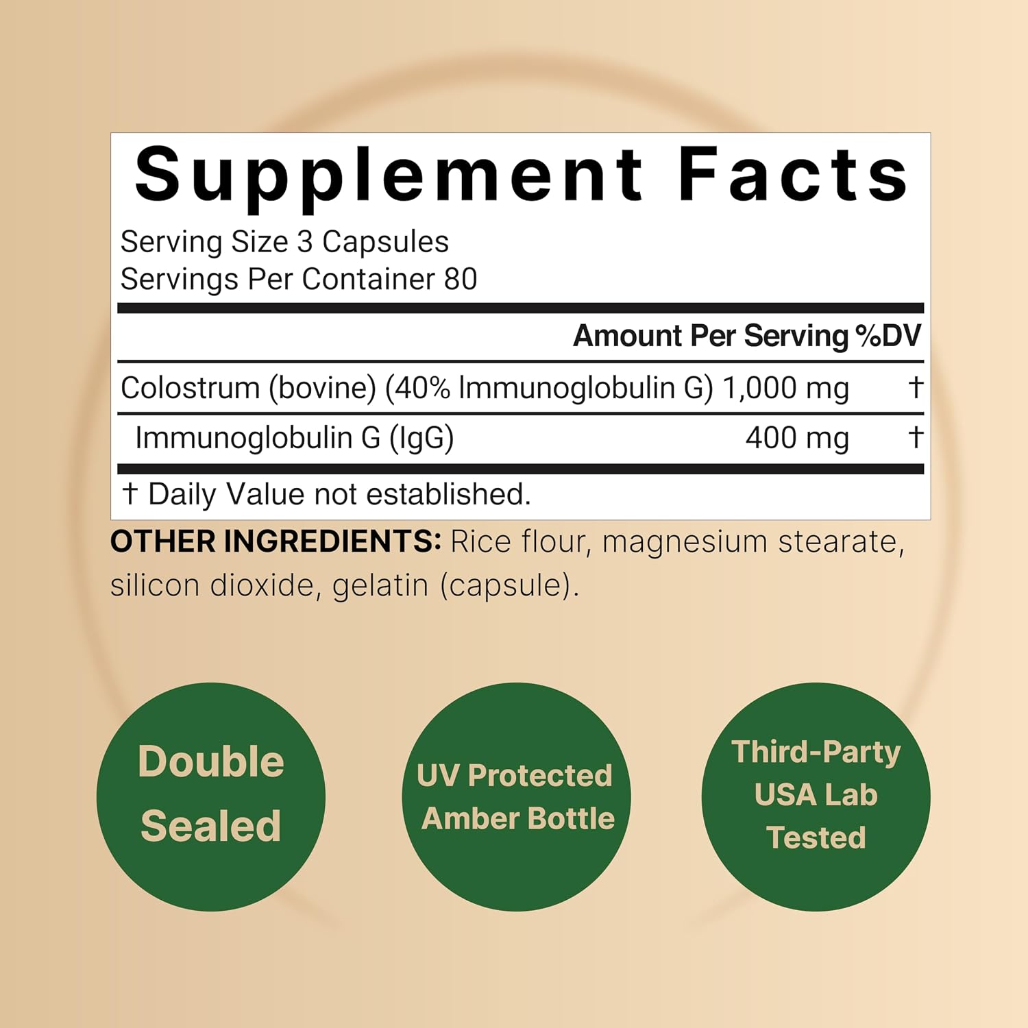 NatureBell Bovine Colostrum Supplement 1,000mg Per Serving, 240 Capsules | 40% IgG Colostrum Powder for Gut Health, Bloating, Skin, Hair & Immune Support – Non-GMO - PrimeBioHealth - canada supplements
