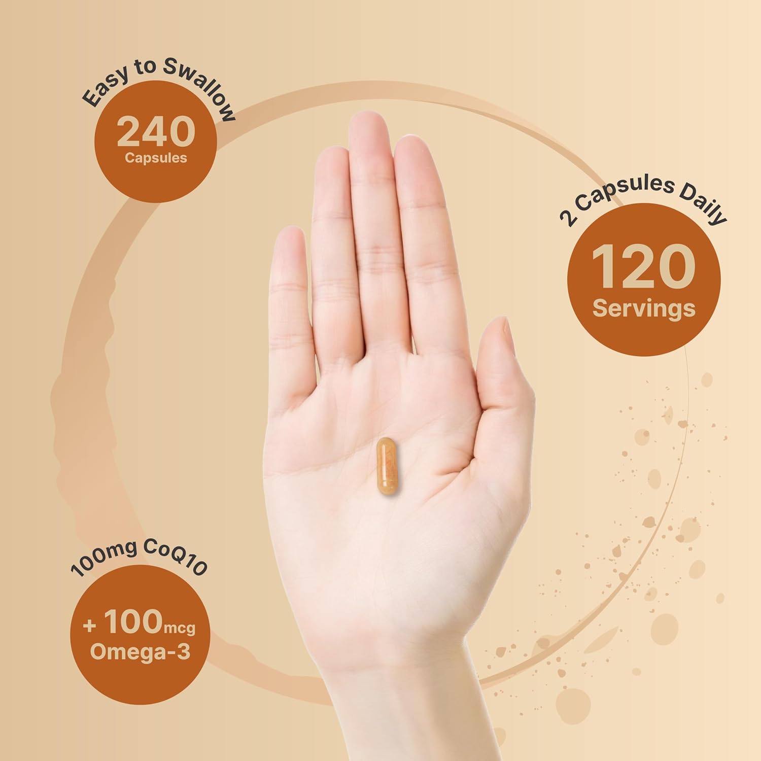 NatureBell CoQ10 100mg with Omega 3, 240 Capsules | Stable High Absorption Form – Antioxidant Support for Heart & Energy Health – Extra Strength Coenzyme Q10 Supplement - PrimeBioHealth - canada supplements