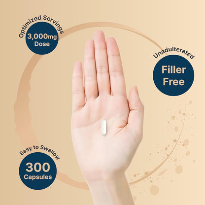 NatureBell Creatine Monohydrate Capsules 3,000mg Per Serving, 300 Count | Micronized, Unflavored Creatine Pills | Pre-Workout & Muscle Strength Support | Easy to Swallow, Filler-Free | 50 Servings - PrimeBioHealth - canada supplements