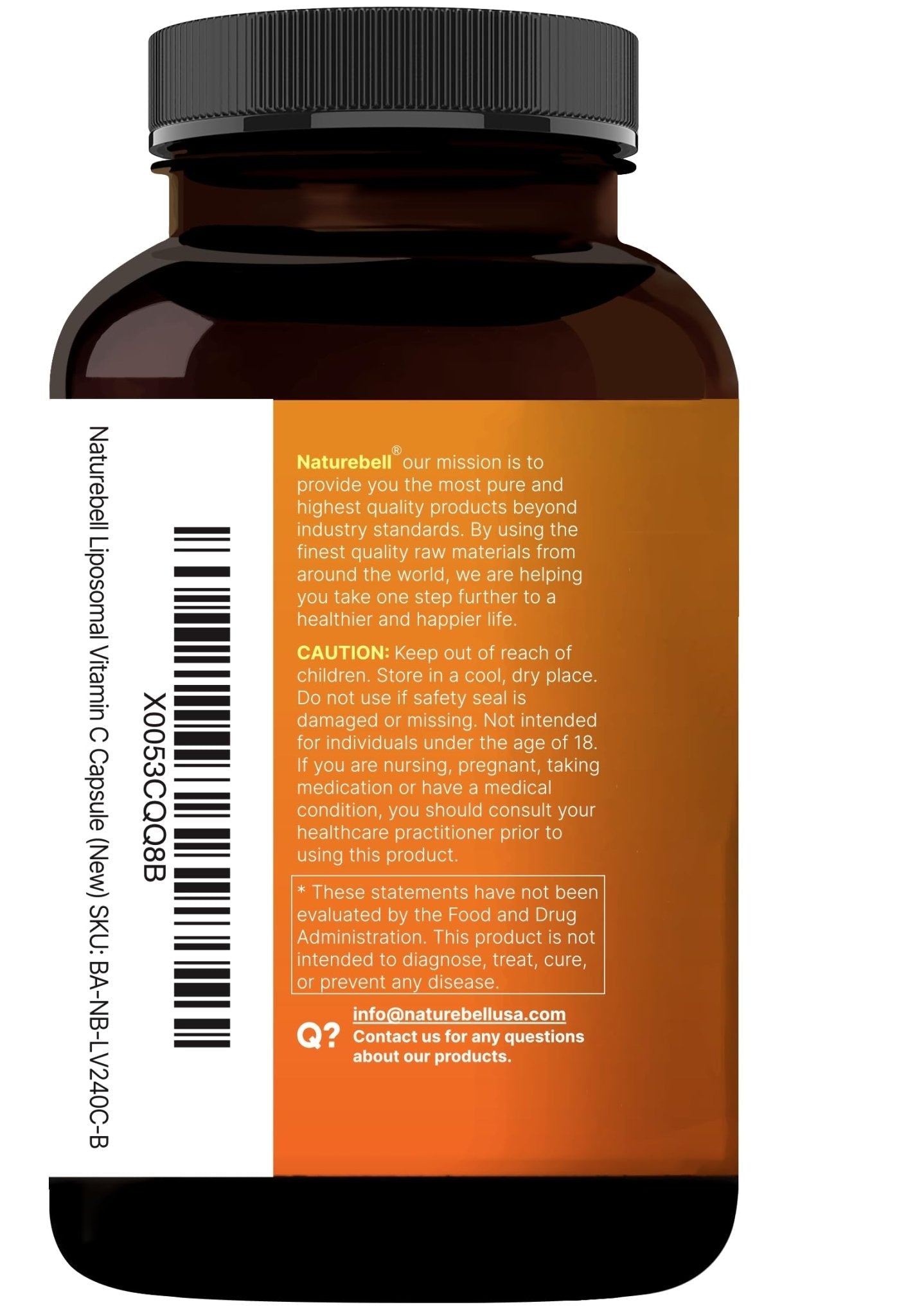 NatureBell Liposomal Vitamin C 2,000mg Per Serving, 240 Capsules | Fat-Soluble Vitamin C – Daily Vitamin Supplement for Men & Women – Non-GMO, Gluten Free - PrimeBioHealth - canada supplements