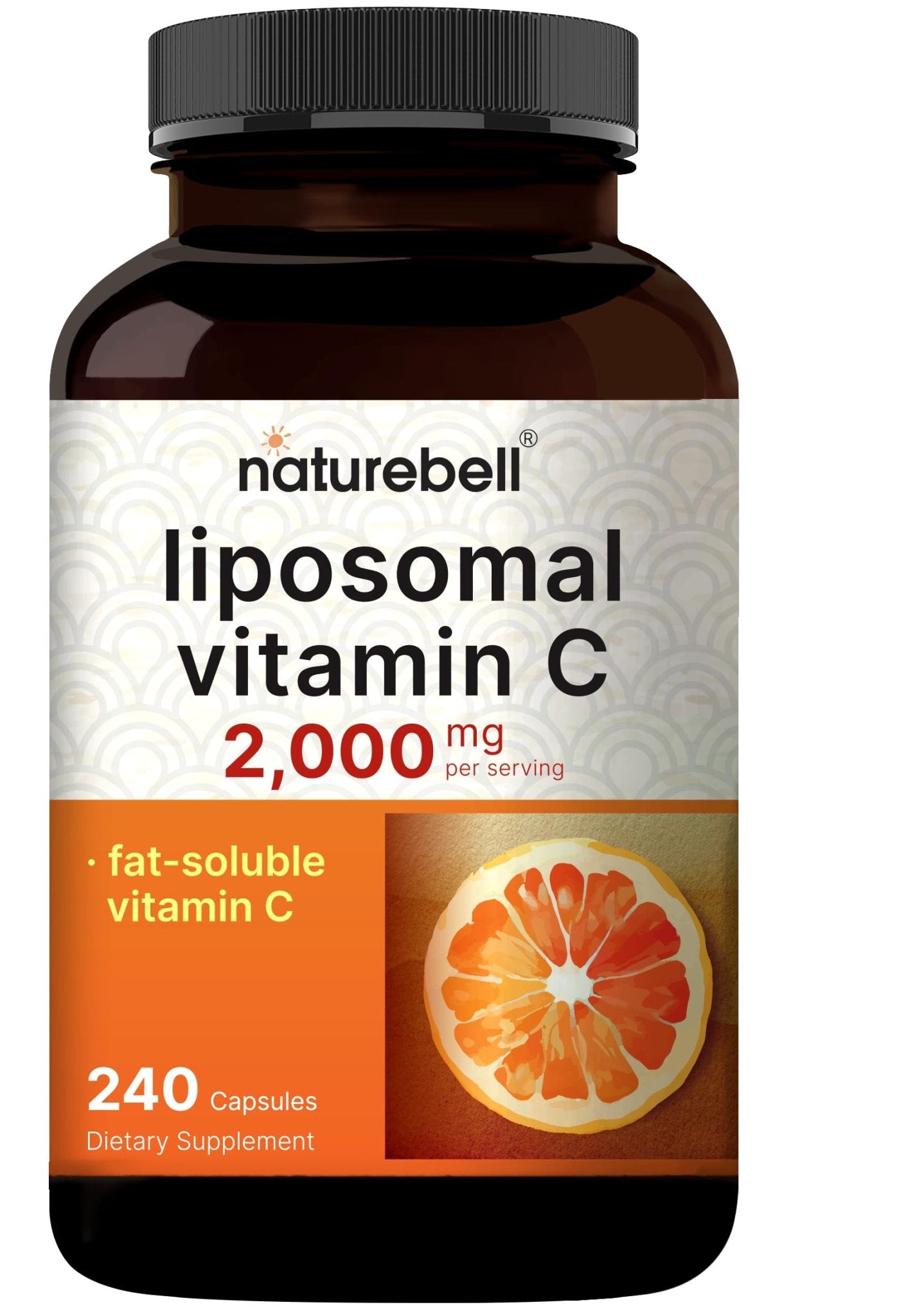 NatureBell Liposomal Vitamin C 2,000mg Per Serving, 240 Capsules | Fat-Soluble Vitamin C – Daily Vitamin Supplement for Men & Women – Non-GMO, Gluten Free - PrimeBioHealth - canada supplements