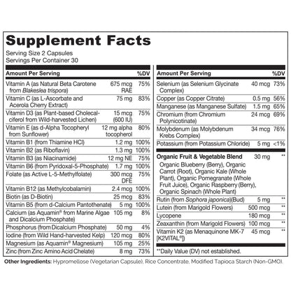 NATURELO Teen Multivitamin - Whole Food Multivitamin for Teenage Boys - Minerals Supplement for Active Kids - PrimeBioHealth - canada supplements