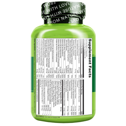 NATURELO Teen Multivitamin - Whole Food Multivitamin for Teenage Boys - Minerals Supplement for Active Kids - PrimeBioHealth - canada supplements