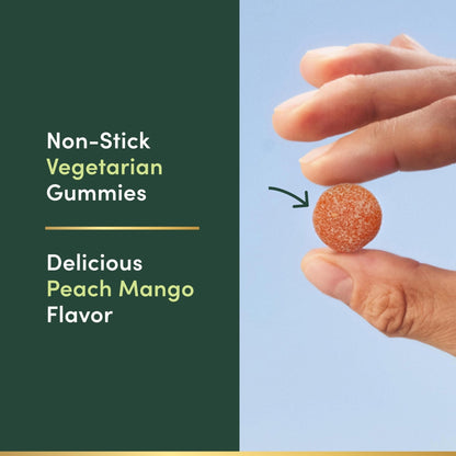 Nature’s Bounty High Absorption Magnesium Glycinate Gummies, 100 mg Magnesium Per Serving, Whole Body Health, No Stick Gummy, Peach Mango Flavor - PrimeBioHealth - canada supplements
