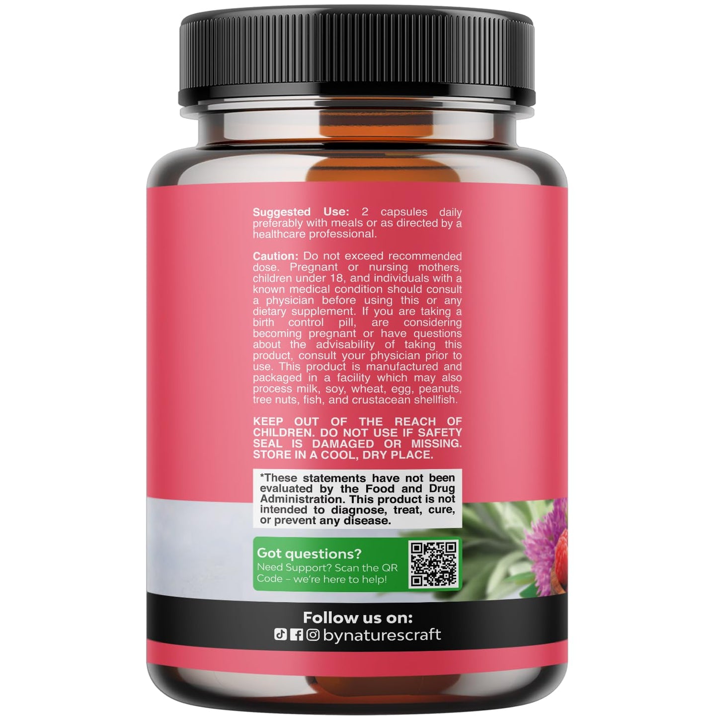 Natures Craft Complete Herbal Menopause Supplement for Women - Female Hormone Balance Capsules for Night Sweats Hot Flashes & Mood Swings with Dong Quai - PrimeBioHealth - canada supplements