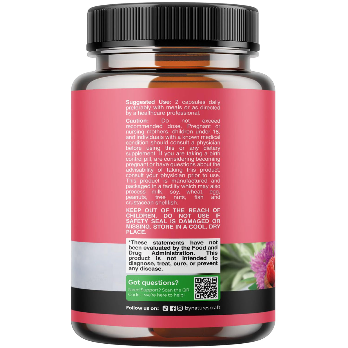 Natures Craft Complete Herbal Menopause Supplement for Women - Female Hormone Balance Capsules for Night Sweats Hot Flashes & Mood Swings with Dong Quai - PrimeBioHealth - canada supplements