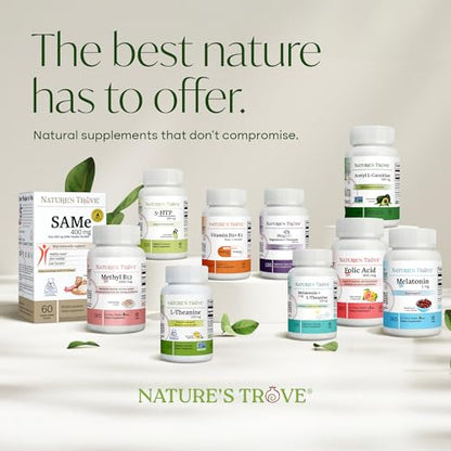 Nature's Trove L-Theanine 200mg 120 Vegetarian Capsules - PrimeBioHealth - canada supplements