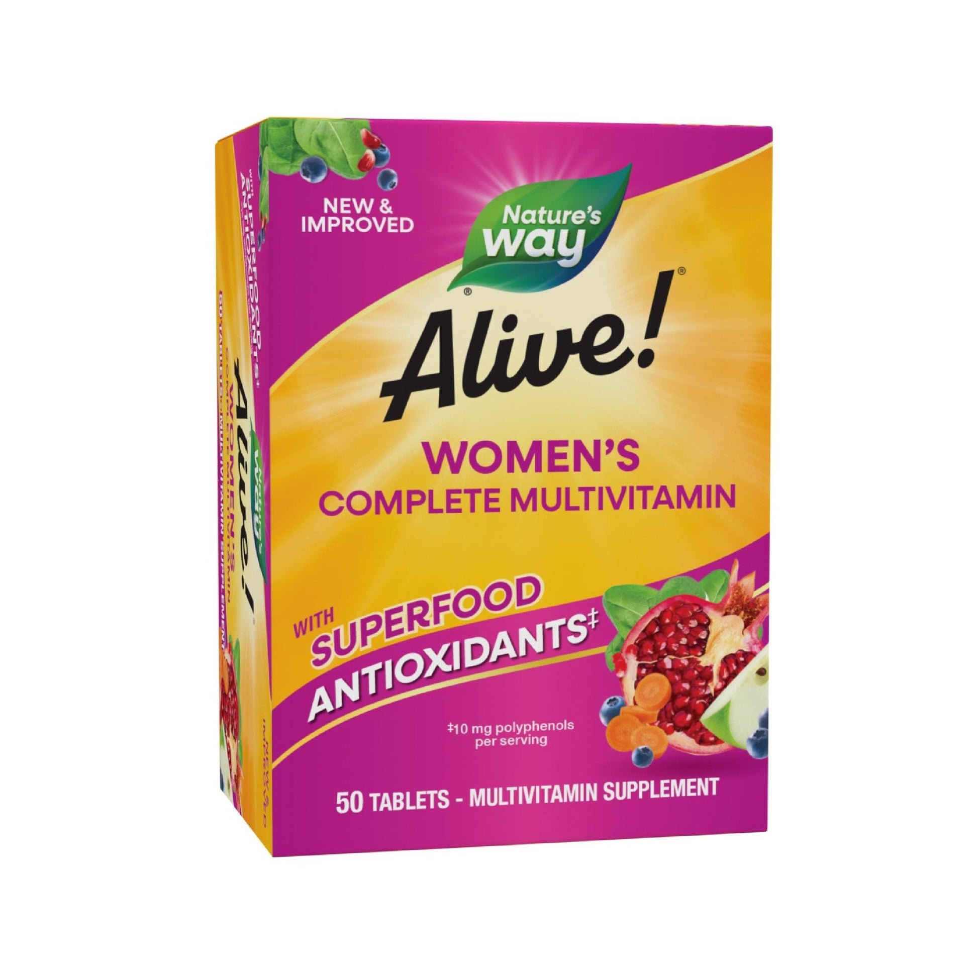 Nature's Way Alive! Daily Complete Multivitamin for Women, Supports Energy Metabolism, Hair, Skin & Nails*, B-Vitamins - PrimeBioHealth - canada supplements