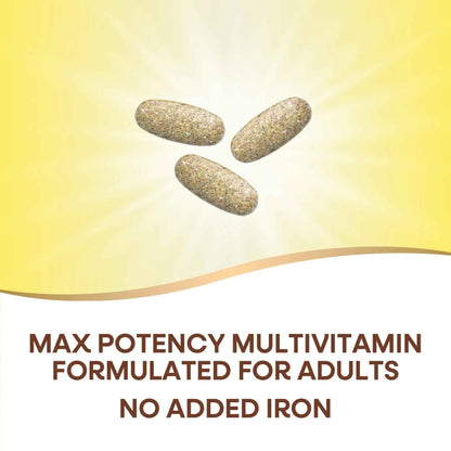 Nature's Way Alive! Max3 Potency Adult Complete Multivitamin, High Potency B-Vitamins to Support Energy Metabolism