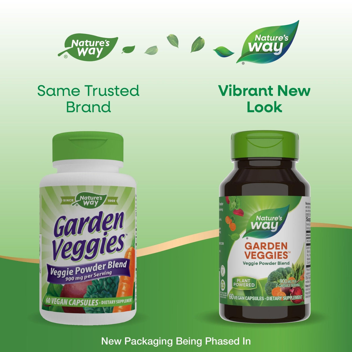 Nature’s Way Garden Veggies, Vegetable Supplement Capsules, Plant-Powered Powder Blend Made with 12 Different Vegetables, Green Superfood Veggie Blend - PrimeBioHealth - canada supplements
