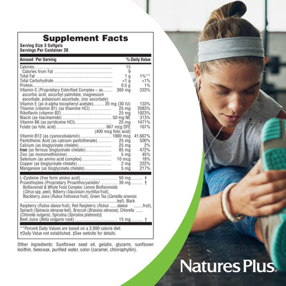 NaturesPlus Hema-Plex Iron - 60 Fast-Acting Softgels - 85 mg Iron + Vitamin C & Bioflavonoids for Healthy Red Blood Cells - PrimeBioHealth - canada supplements