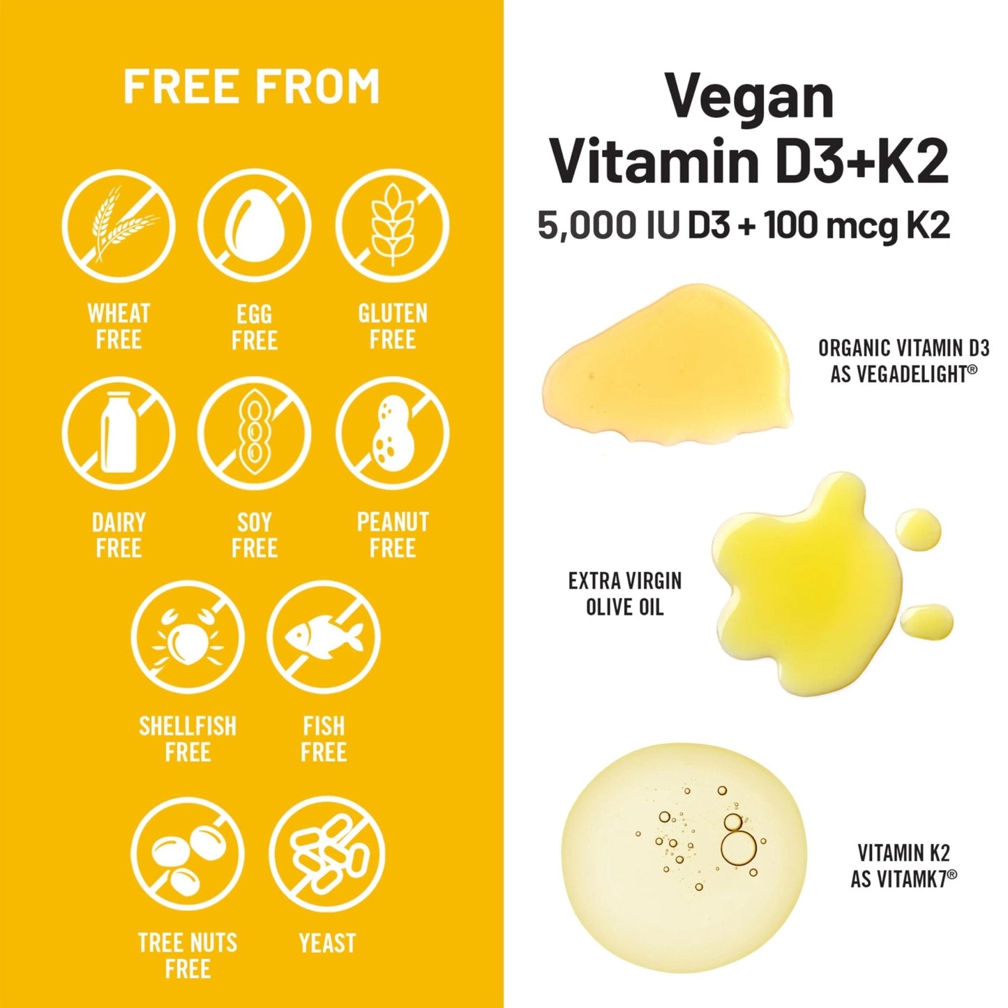 NatureWise Vegan Vitamin D3 + K2 - Natural D3 5000IU + Natural Vitamin K2 100mcg - Bone Support - High Absorption - PrimeBioHealth - canada supplements