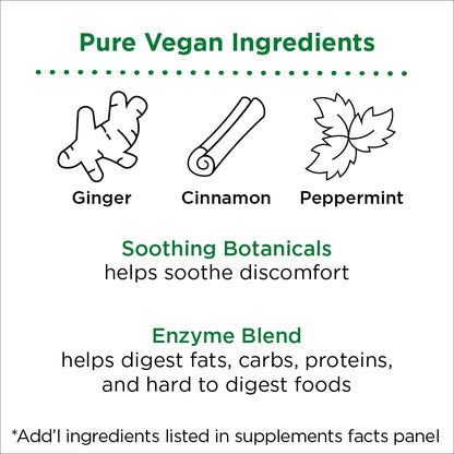 nbpure Vegan Digestive Enzyme Complex – Daily Bloating, Gas, & Food Digestive Support for Women & Men – 12 Enzymes & 3 Herbs – Lactase, Protease, Lipase - PrimeBioHealth - canada supplements