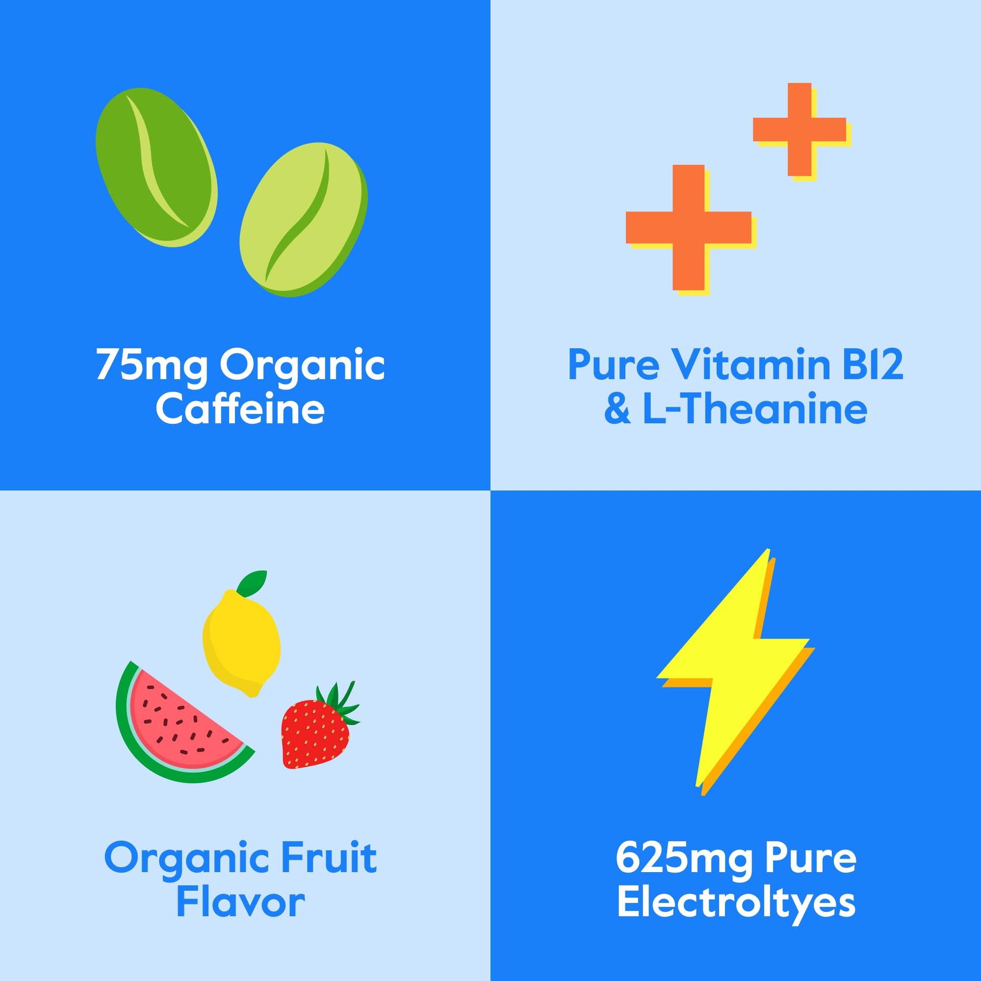 Nectar Energy Booster - Organic Caffeine, B12 & Electrolytes - Sugar Free & Zero Calorie – Healthy Coffee, Energy Drink & Soda Alternative – Hydration & Energy Supplement (Variety 30 Powder Packets) - PrimeBioHealth - canada supplements