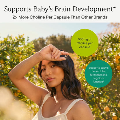 Needed. Prenatal Choline+ Liquid Capsules for Cognitive Development - Choline Supplements For Pregnancy - Aids Baby Brain Development & Supports Healthy Pregnancy - PrimeBioHealth - canada supplements