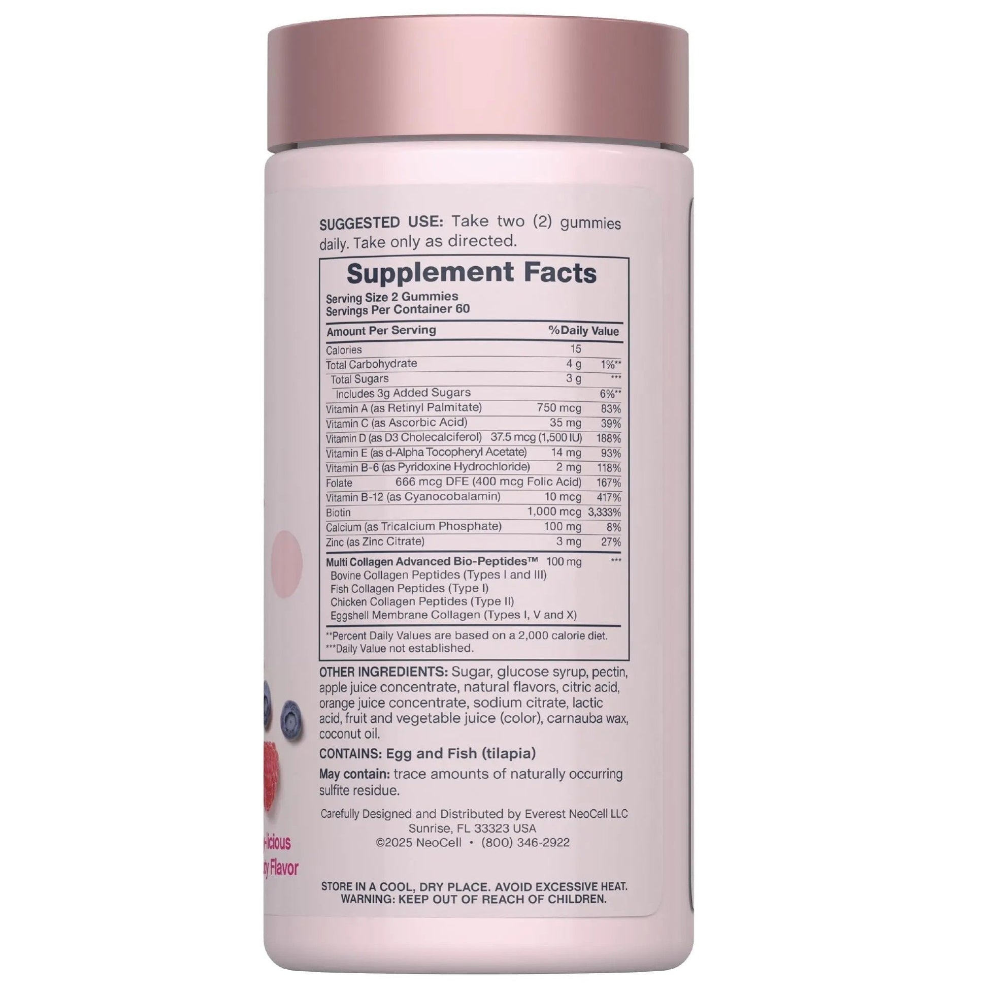 NeoCell Women's Multi Gummy with Collagen | 120 Gummies | Essential Vitamins & Minerals | Berry Flavor Supplement - PrimeBioHealth - canada supplements