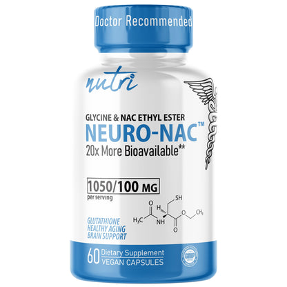 Neuro NAC Supplement N-Acetyl Cysteine Ethyl Ester - 20x More Bioavailable Than NAC 600 mg - Boost Glutathione 10x More Than Liposomal Glutathione - PrimeBioHealth - canada supplements