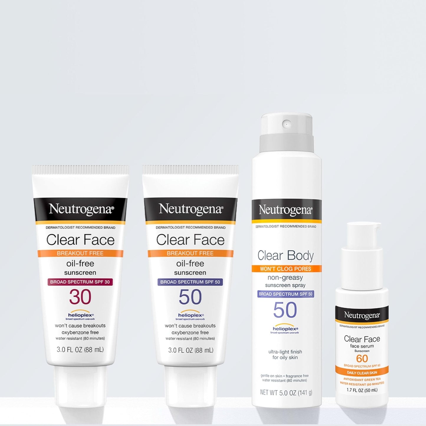 Neutrogena Clear Face Sunscreen for Acne-Prone Skin SPF 30, Broad Spectrum Facial Sunscreen Lotion, Lightweight, Non Comedogenic, Oil-, Fragrance- & Oxybenzone - PrimeBioHealth - canada supplements