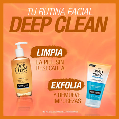 Neutrogena Deep Clean Daily Facial Cleanser with Beta Hydroxy Acid for Normal to Oily Skin, Alcohol-Free - PrimeBioHealth - canada supplements