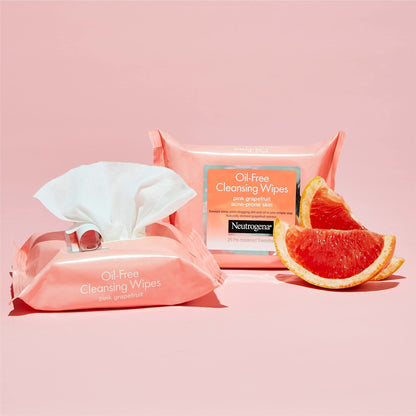 Neutrogena Makeup Remover Cleansing Towelettes, Pink Grapefruit, 25 Count, Twin Pack - PrimeBioHealth - canada supplements