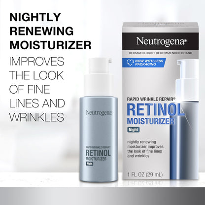 Neutrogena Retinol Face Moisturizer Cream, Rapid Wrinkle Repair, Anti-Wrinkle Night Moisturizer, Anti-Wrinkle Face & Neck Cream - PrimeBioHealth - canada supplements
