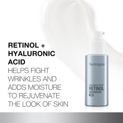 Neutrogena Retinol Face Moisturizer Cream, Rapid Wrinkle Repair, Anti-Wrinkle Night Moisturizer, Anti-Wrinkle Face & Neck Cream - PrimeBioHealth - canada supplements