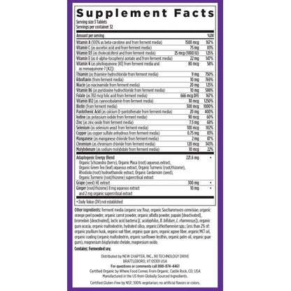 New Chapter Energy Supplement - Perfect Energy Multivitamin for Balanced Energy + Stress Support with B Vitamins + Vitamin D3 - PrimeBioHealth - canada supplements