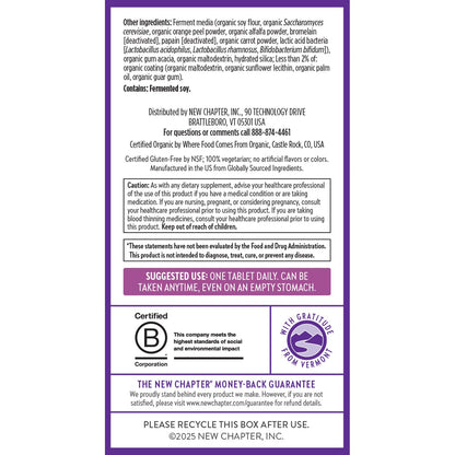 New Chapter Women’s Multivitamin 40+, extra B6 & B12, Biotin for Hair Growth, D3, Vit C, Zinc for Immune & Stress Support, Gentle on an Empty Stomach - PrimeBioHealth - canada supplements