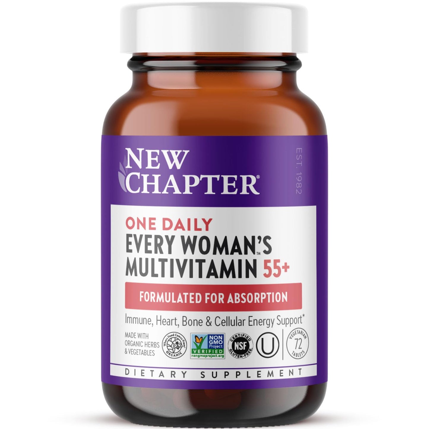 New Chapter Women’s Multivitamin 55+, Astaxanthin, B6, B12, D3, Vitamin C & Zinc, Immune, Heart, Cellular Energy, and Bone Support, Gentle on The Stomach - PrimeBioHealth - canada supplements