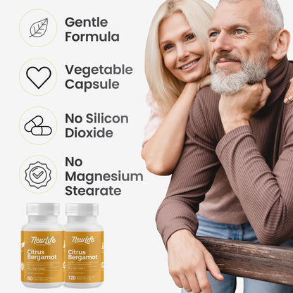 NewLife Naturals Citrus Bergamot Supplements 500 MG - Heart Health - Supplement for Wellness and Aging Support - PrimeBioHealth - canada supplements