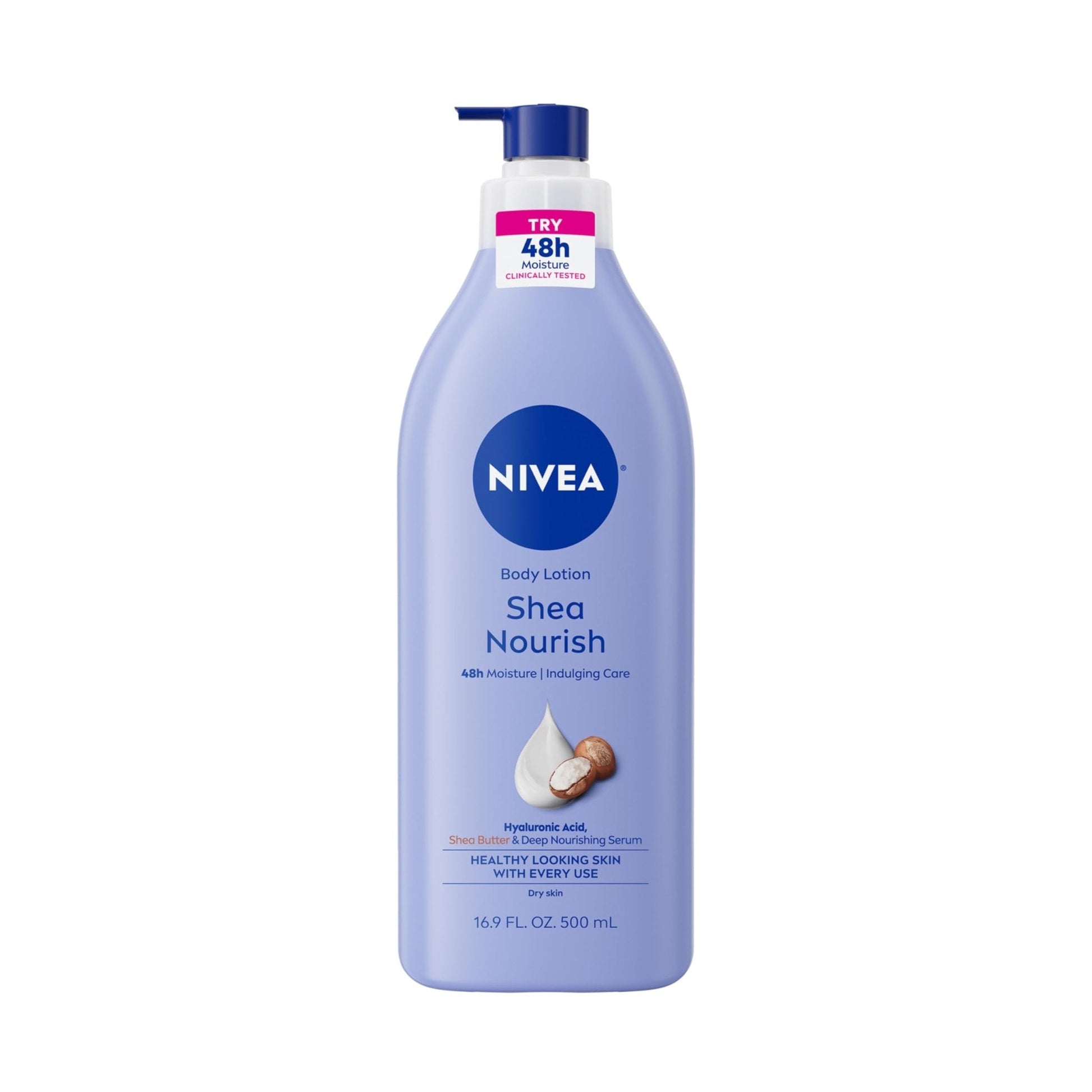 NIVEA Shea Nourish Body Lotion for Dry Skin with Hyaluronic Acid, Shea Butter and Deep Nourishing Serum - PrimeBioHealth - canada supplements