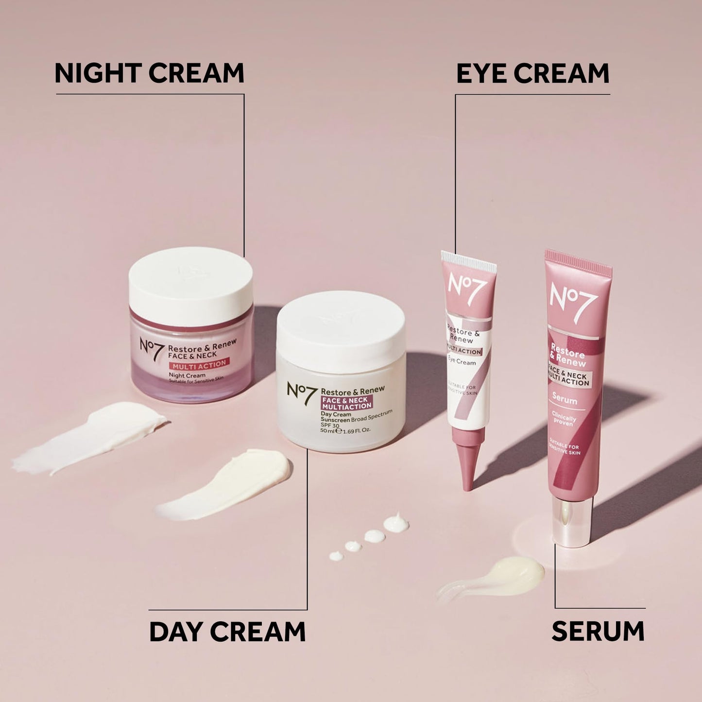 No7 Restore & Renew Multi Action Night Cream for Face & Neck - Nighttime Face Moisturizer with Collagen Peptides - PrimeBioHealth - canada supplements