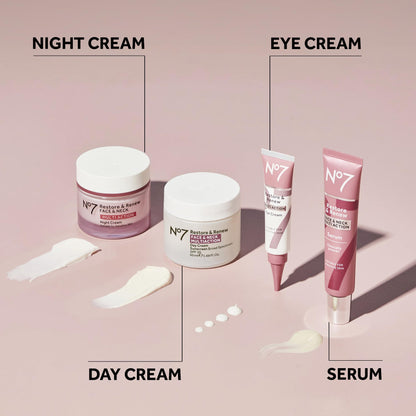 No7 Restore & Renew Multi Action Night Cream for Face & Neck - Nighttime Face Moisturizer with Collagen Peptides - PrimeBioHealth - canada supplements