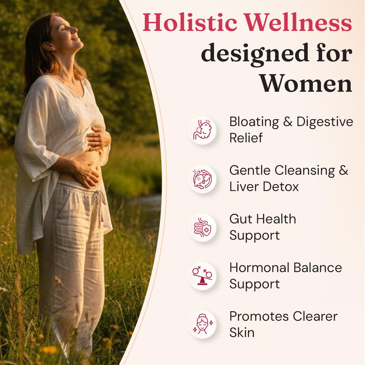 Nourished Natural Health Detox + Debloat - Detox Cleanse and Bloating Relief for Women - Liver and Digestive Support with Milk Thistle, Dandelion, Fennel & Turmeric - PrimeBioHealth - canada supplements