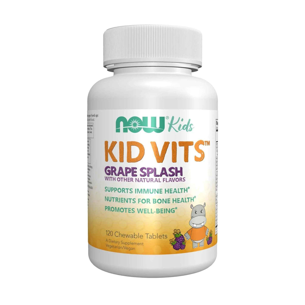 Now Kids Supplements, Kid Vits Multivitamin, Grape Flavor, 120 Chewable Tablets