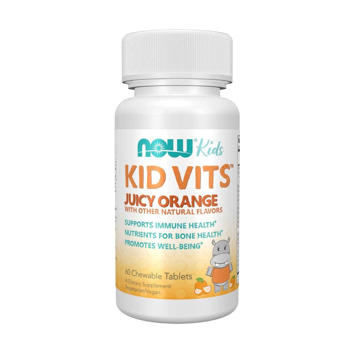 Now Kids Supplements, Kid Vits Multivitamin, Juicy Orange, 60 Chewable Tablets