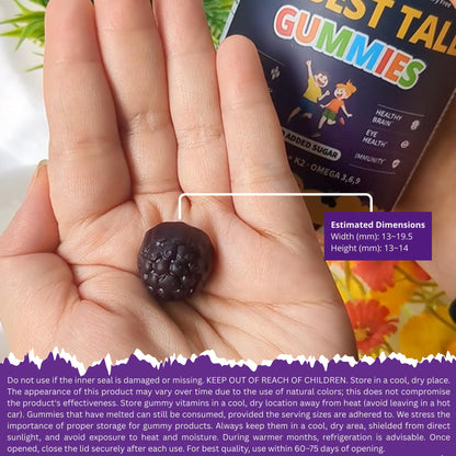 NuBest Tall Gummies for Kids Age 2+ & Teens | Bone Strength, Immunity, Digestive Health with Calcium, Vitamin D3, K2, B Complex, Magnesium, Zinc - PrimeBioHealth - canada supplements
