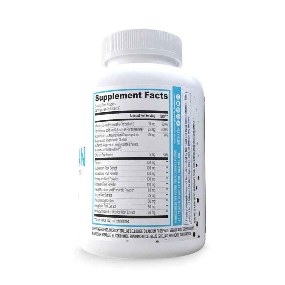 NuEthix Formulations Nu-Woman - Targeted Feminine Hormone System Support - Nutrients to Support Your Body Healing and Working The Way its Supposed to Work - 60 Tablets