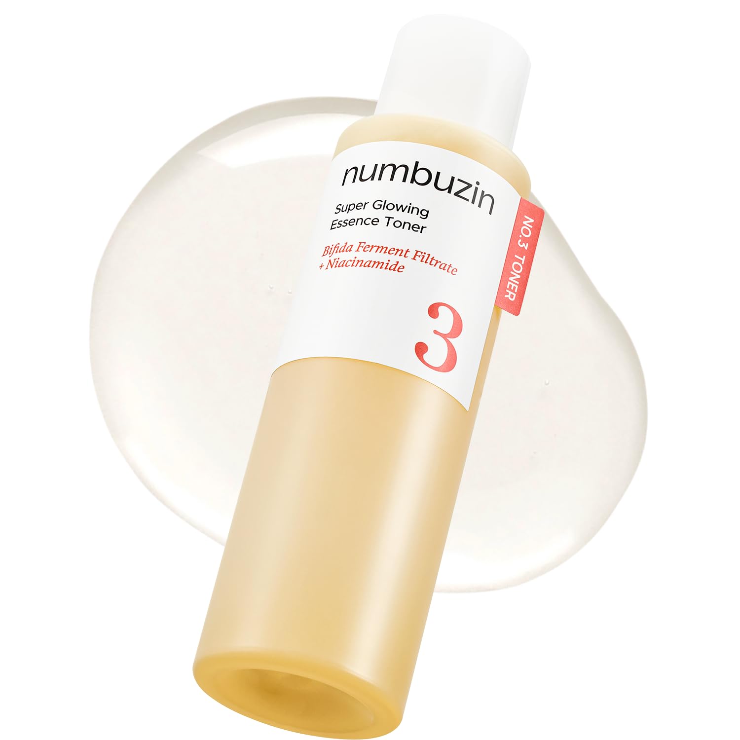 numbuzin No.3 Super Glowing Essence Toner, Fermented Toner for Skin Glow & Texture, Bifida, Niacinamide, Hydrating - PrimeBioHealth - canada supplements