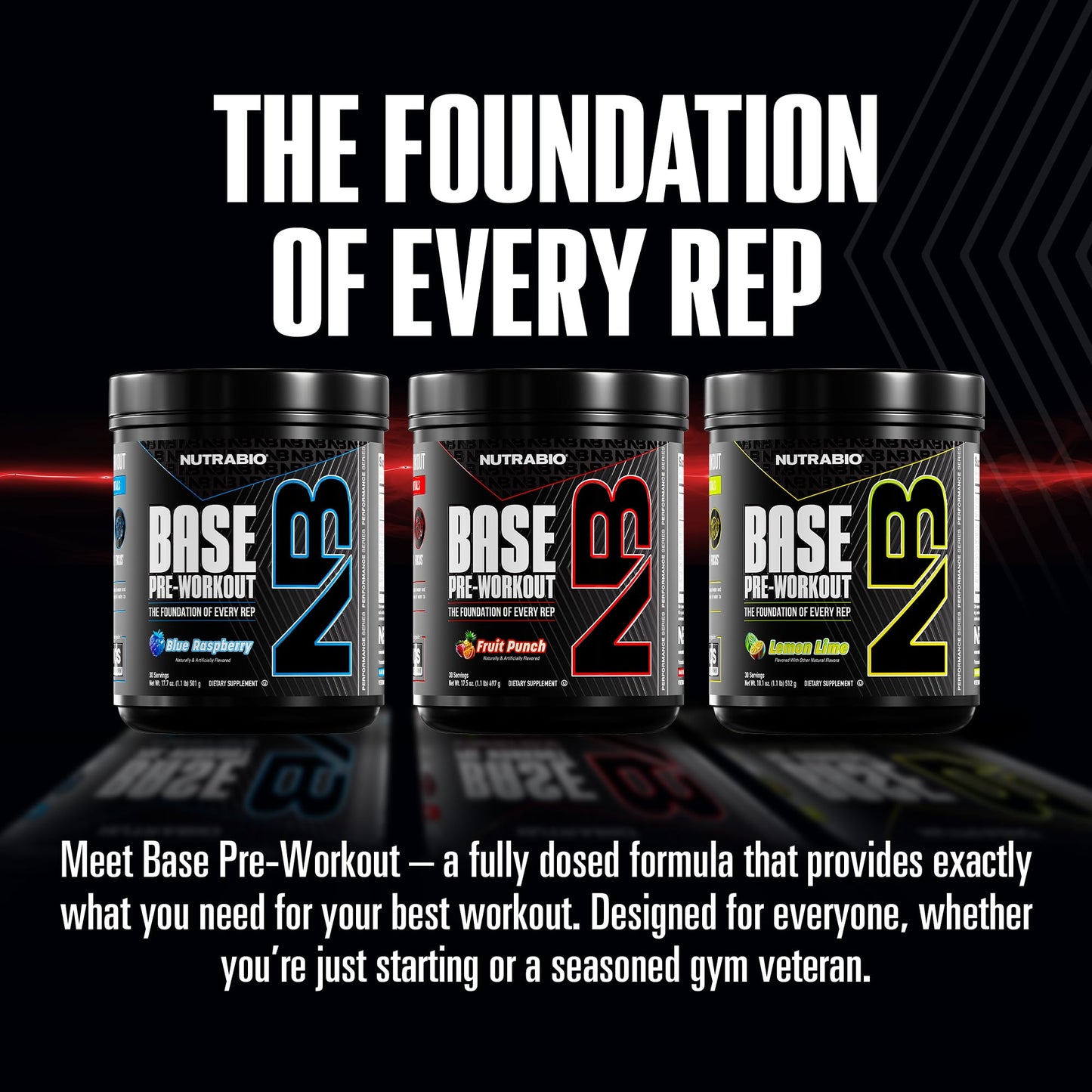 NutraBio Base Pre-Workout Powder 200mg Caffeine, Sustained Energy, Focus, Endurance, Pump, Sugar Free, Clean Preworkout for Men and Women - Beta Alanine, L-Tyrosine, 30 Servings - Lemon Lime - PrimeBioHealth - canada supplements